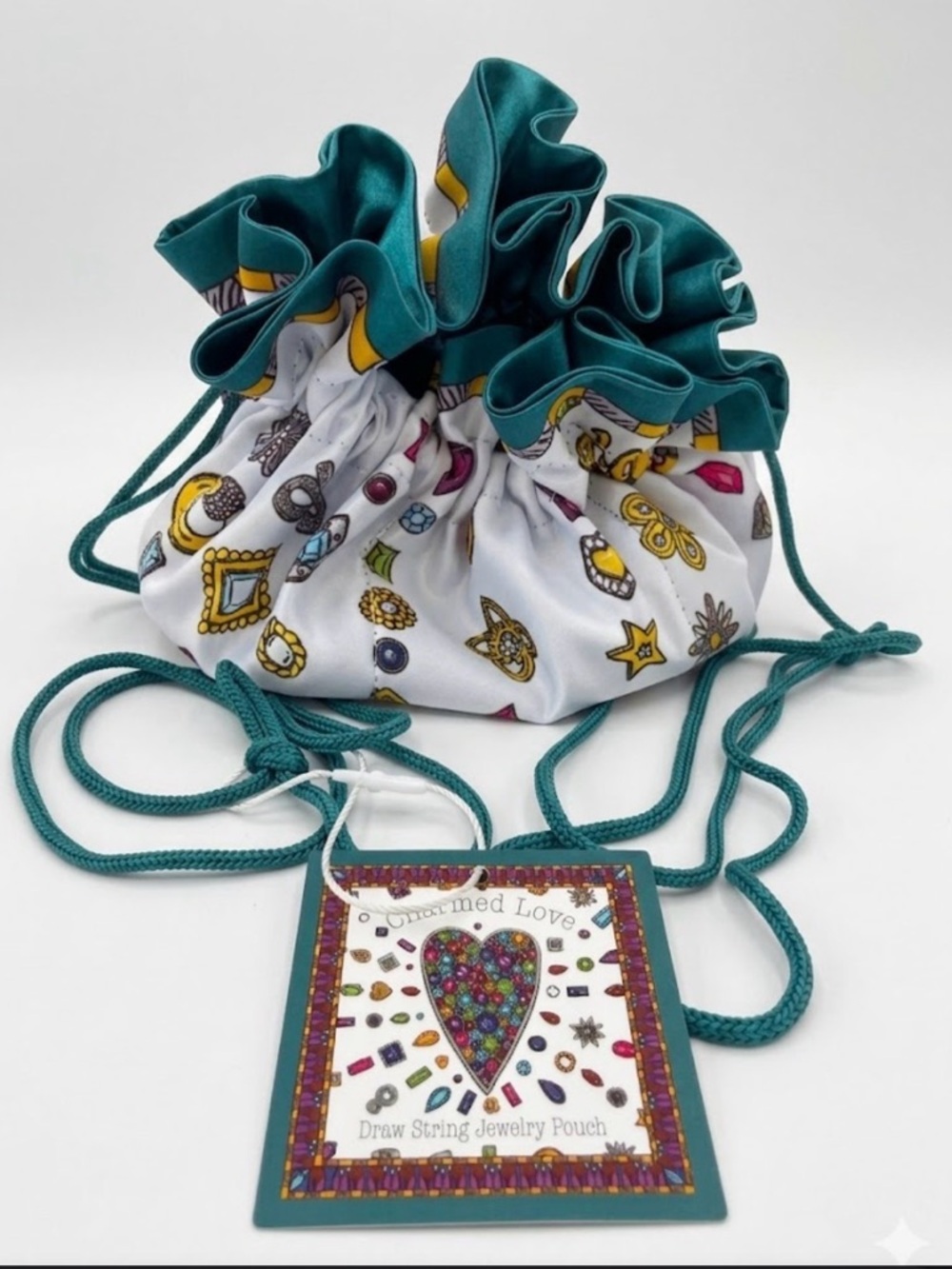 Brighton Charmed Love Drawstring Jewelry Pouch